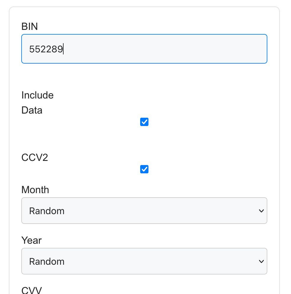 1st Step for Generating Credit Card Numbers with Namso CCGEN