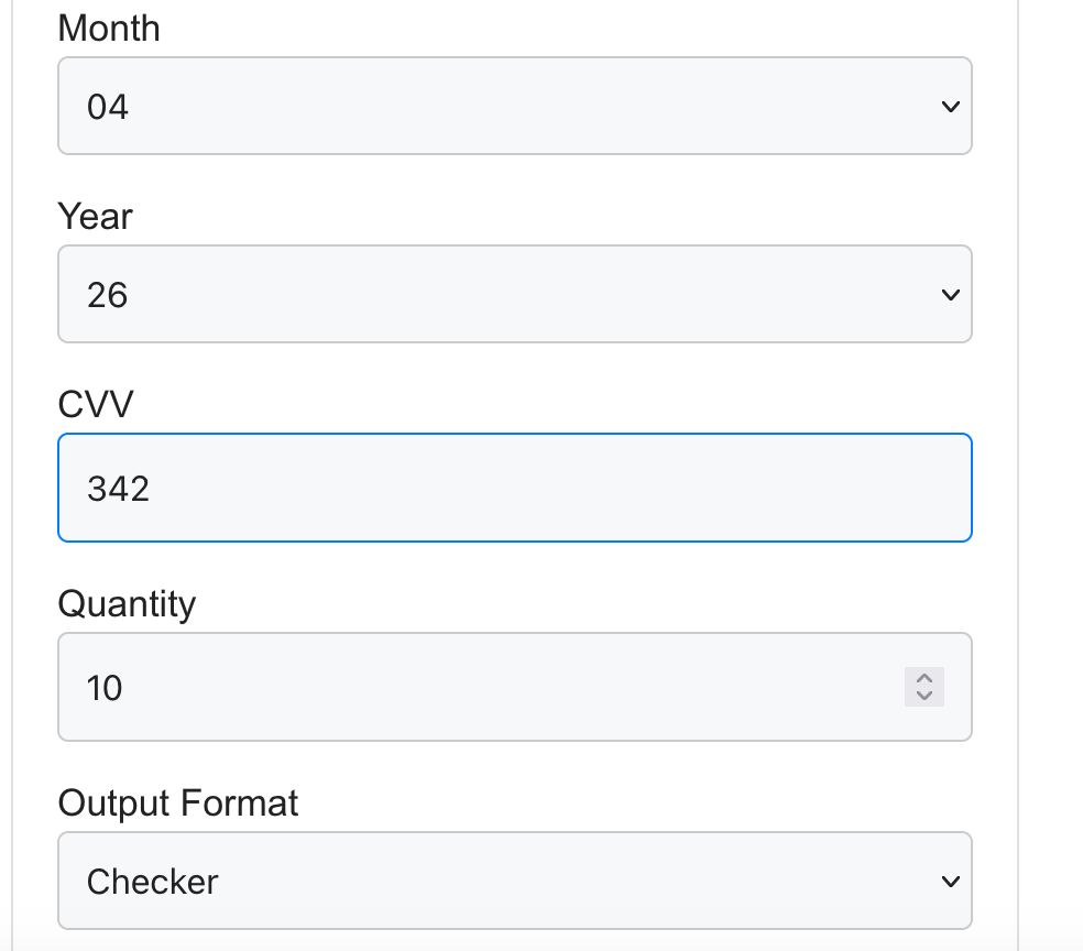 2nd Step For Generating Credit Card Numbers with Namso CCGEN